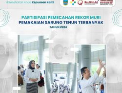 RSUD Pandega Pangandaran Berpartisipasi dalam Pemecahan Rekor MURI Pemakaian Sarung Tenun Terbanyak oleh ASN