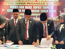 KPU Kabupaten Pangandaran Tetapkan Citra Pitriami-Ino Darsono Sebagai Bupati dan Wakil Bupati Pangandaran 2025-2030