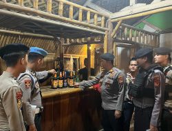 Tekan Peredaran Miras Ilegal Polres Pangandaran Gelar Oprasi Pekat dan Razia Tempat Hiburan Malam