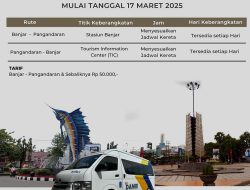 Shuttle Bus DAMRI dari Stasiun Banjar ke Pangandaran Segera Beroperasi