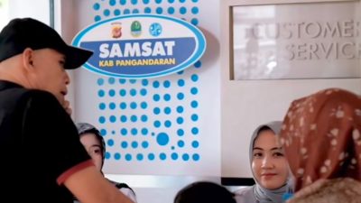 Samsat Pangandaran Ramai, Masyarakat Antusias Manfaatkan Kado dari Pemerintah Provinsi Jawa Barat
