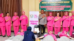 Polres Pangandaran Lakukan Bakti Sosial Donor Darah Dalam Rangka HUT Bhayangkara ke 79