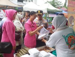 Bhayangkari Banjar Meriahkan Pasar Murah Bersama Kejaksaan Negeri