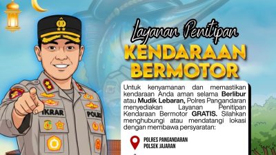 Mudik Tanpa Cemas, Kapolres Pangandaran Buka Layanan Penitipan Kendaraan Gratis