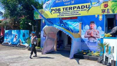 Polres Pangandaran Hadirkan Pos Terpadu “Ikan Marlin” Manjakan Pemudik dan Wisatawan