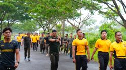 Peringati Hari K3 Sedunia, Polres Pangandaran Gelar Olahraga Bersama TNI dan Pemda